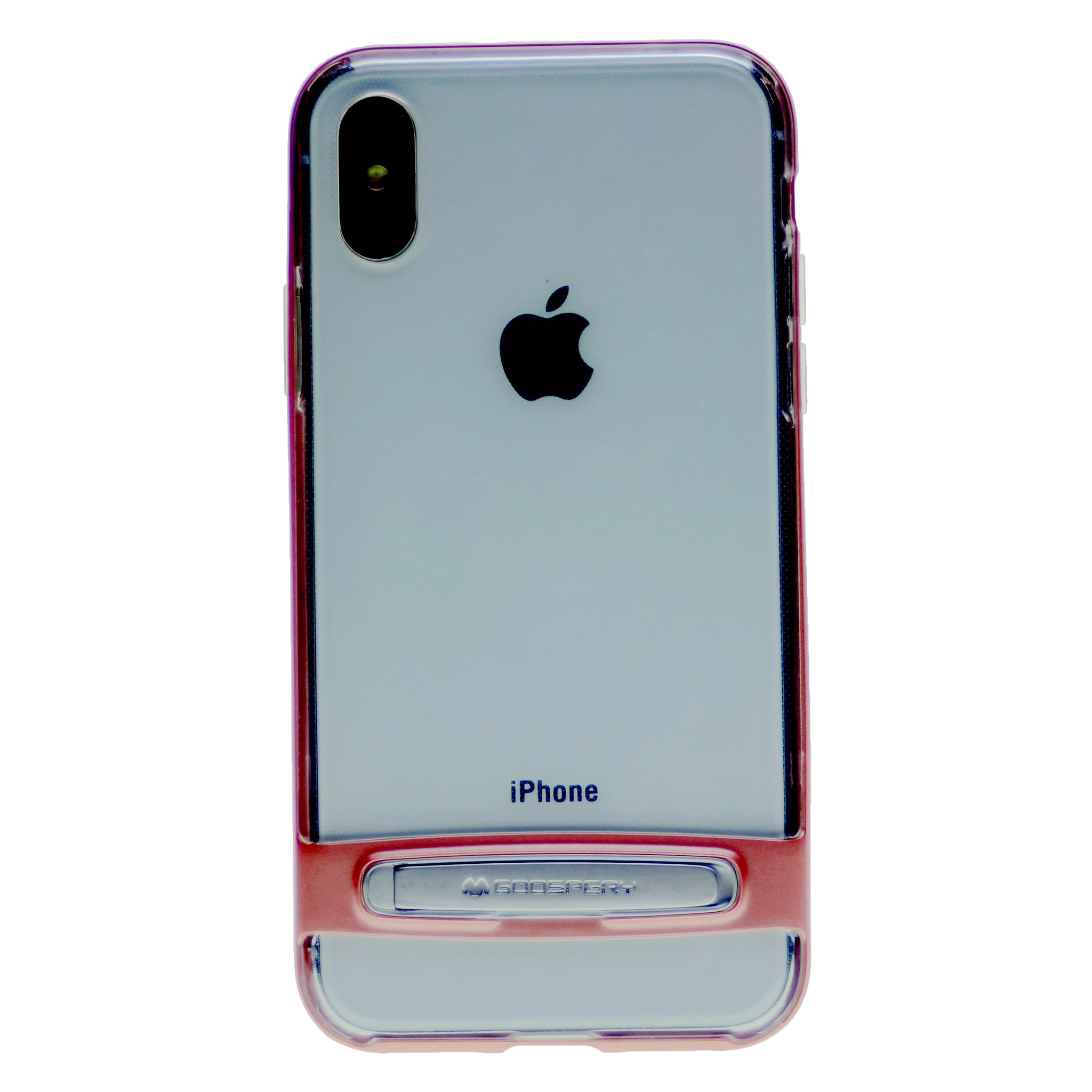 GOOSPERY for iPhone X(10), iPhone XS(5.8 inches) Detachable Electroplating Bumper Frame + TPU Shockproof Protective Back Cover Case with Holder