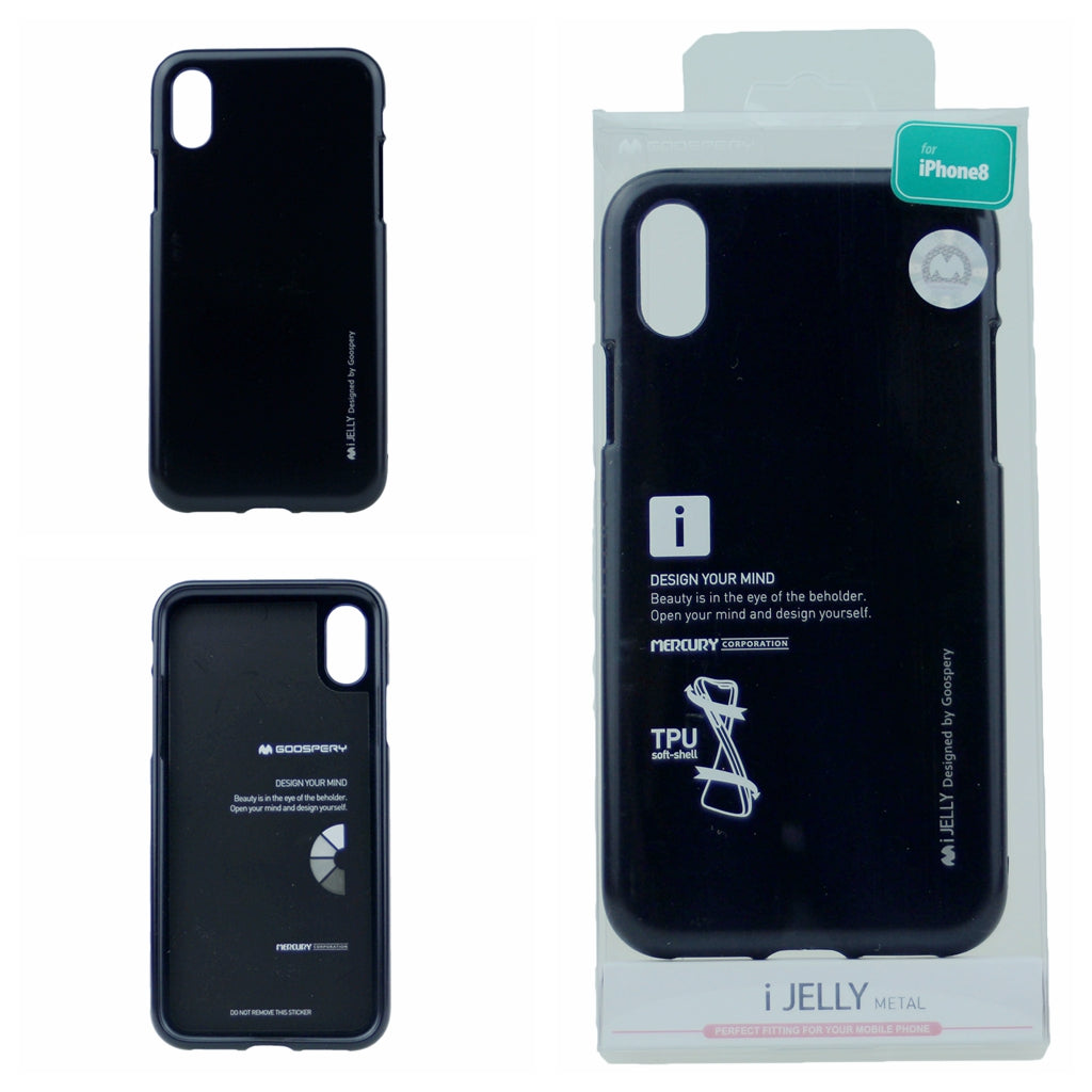 Goospery i-Jelly Case for iPhone X(10), iPhone XS (5.8 inches) Slim Thin Rubber Case Cover