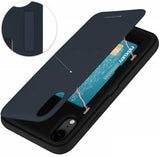 Goospery iPhone XR (6.1 inches) Wallet Case with Card Holder, Protective Dual Layer Bumper Phone Case