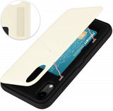 Goospery iPhone XR (6.1 inches) Wallet Case with Card Holder, Protective Dual Layer Bumper Phone Case