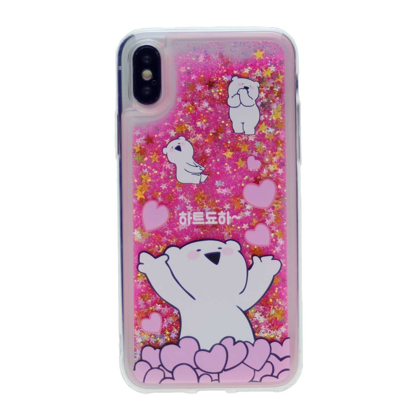 MERCURY GOOSPERY Cartoon Pattern Dynamic Sequins Quicksand TPU + Acrylic Hybrid Cellphone Cover for iPhone XR(6.1)