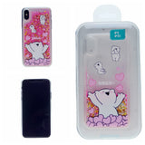 MERCURY GOOSPERY Cartoon Pattern Dynamic Sequins Quicksand TPU + Acrylic Hybrid Cellphone Cover for iPhone XS Max(6.5)