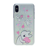 MERCURY GOOSPERY Cartoon Pattern Dynamic Sequins Quicksand TPU + Acrylic Hybrid Cellphone Cover for iPhone XR(6.1)