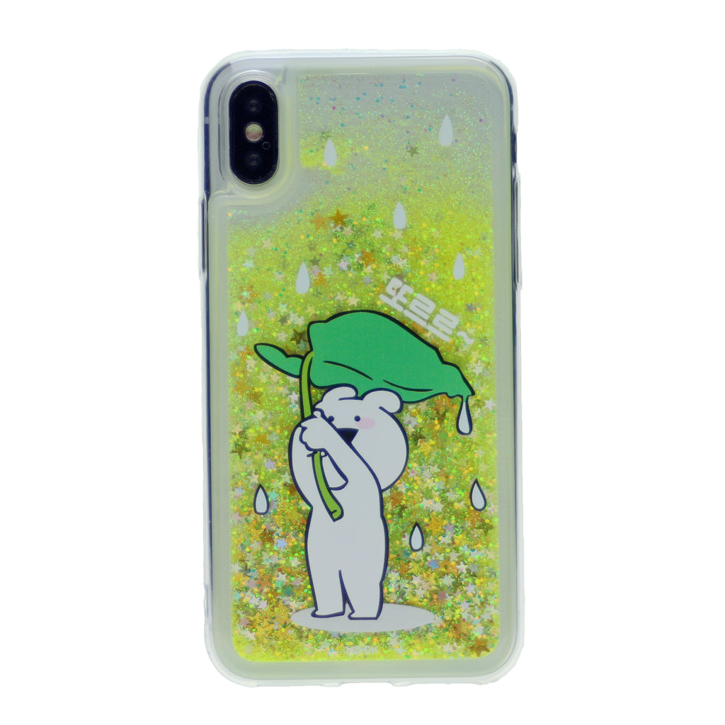MERCURY GOOSPERY Cartoon Pattern Dynamic Sequins Quicksand TPU + Acrylic Hybrid Cellphone Cover for iPhone X(10), iPhone XS(5.8)