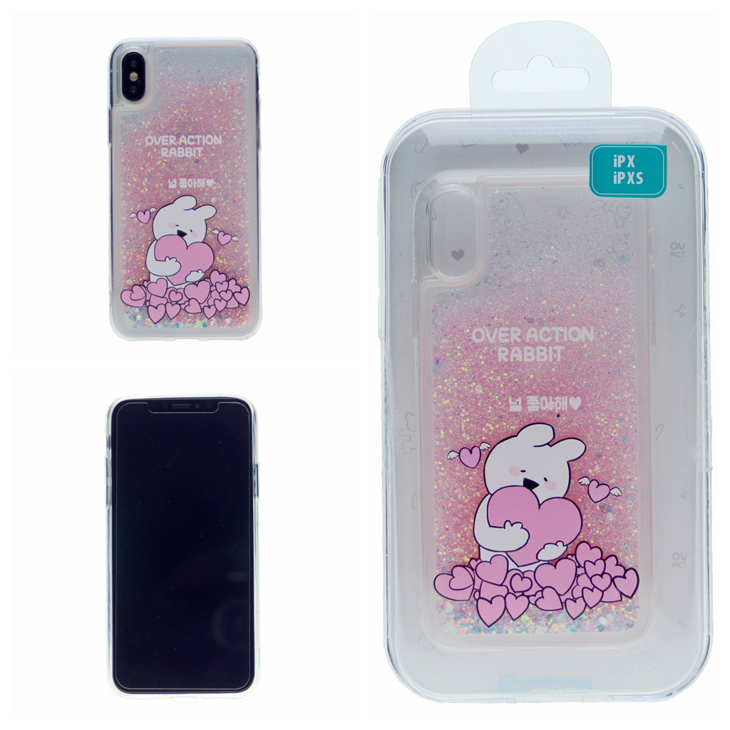 MERCURY GOOSPERY Cartoon Pattern Dynamic Sequins Quicksand TPU + Acrylic Hybrid Cellphone Cover for iPhone XR(6.1)