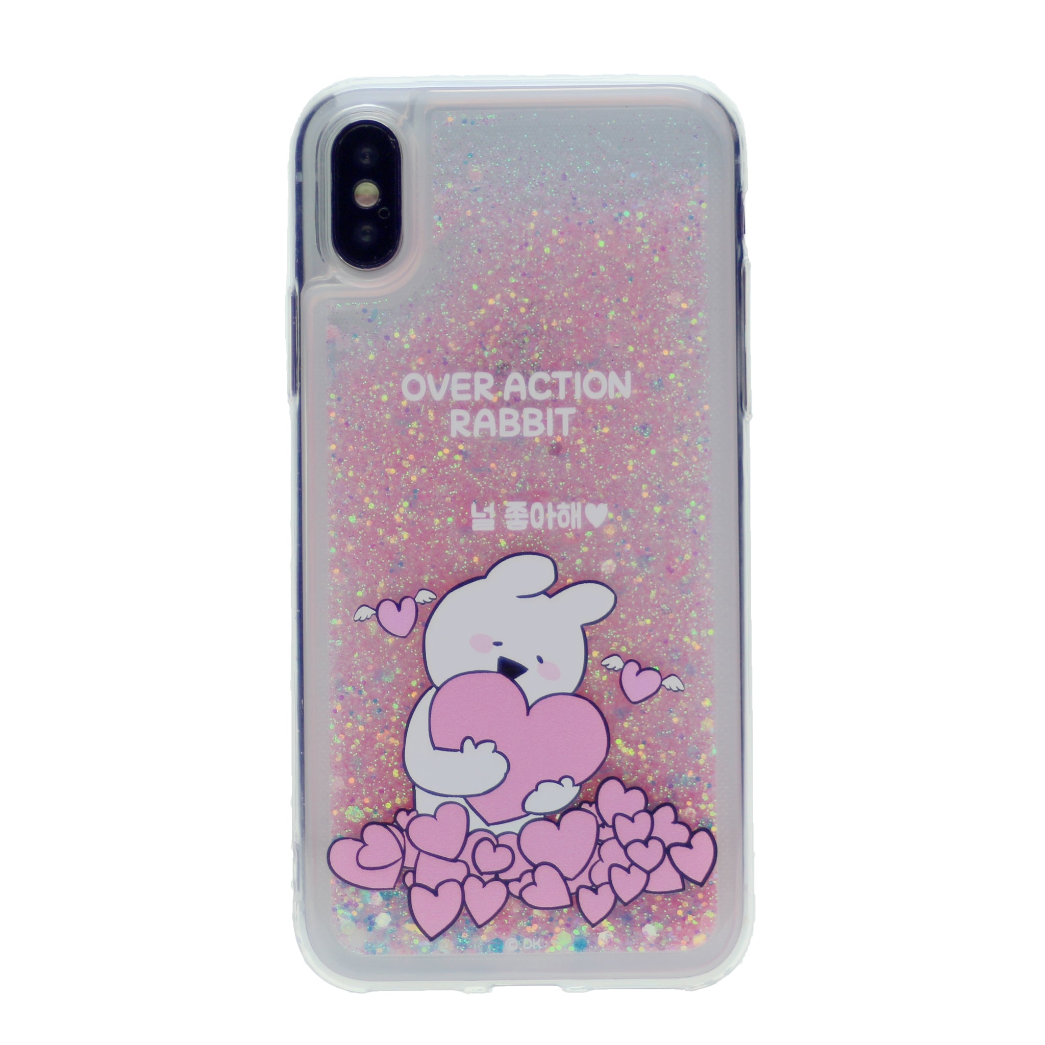 MERCURY GOOSPERY Cartoon Pattern Dynamic Sequins Quicksand TPU + Acrylic Hybrid Cellphone Cover for iPhone X(10), iPhone XS(5.8)