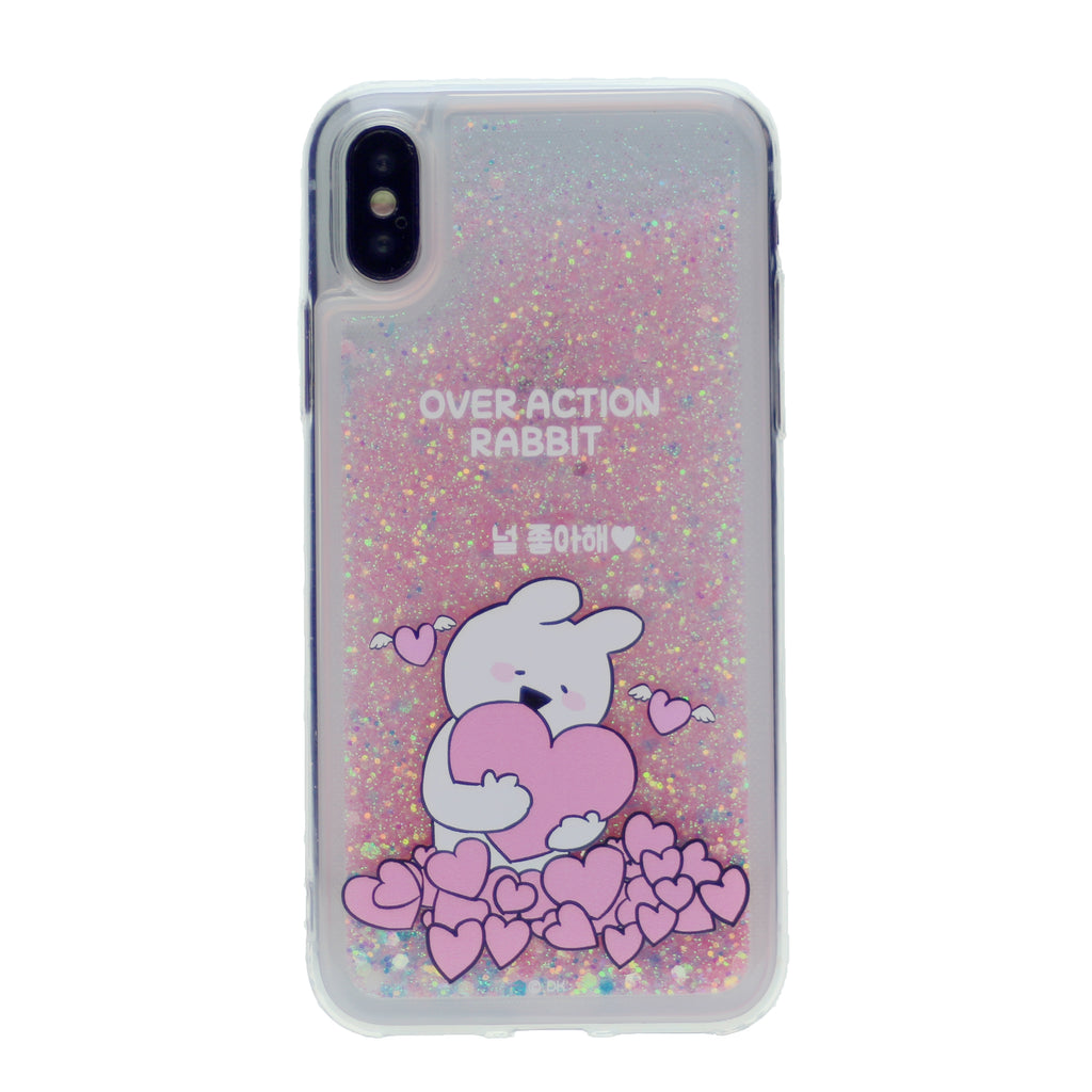 MERCURY GOOSPERY Cartoon Pattern Dynamic Sequins Quicksand TPU + Acrylic Hybrid Cellphone Cover for iPhone X(10), iPhone XS(5.8)