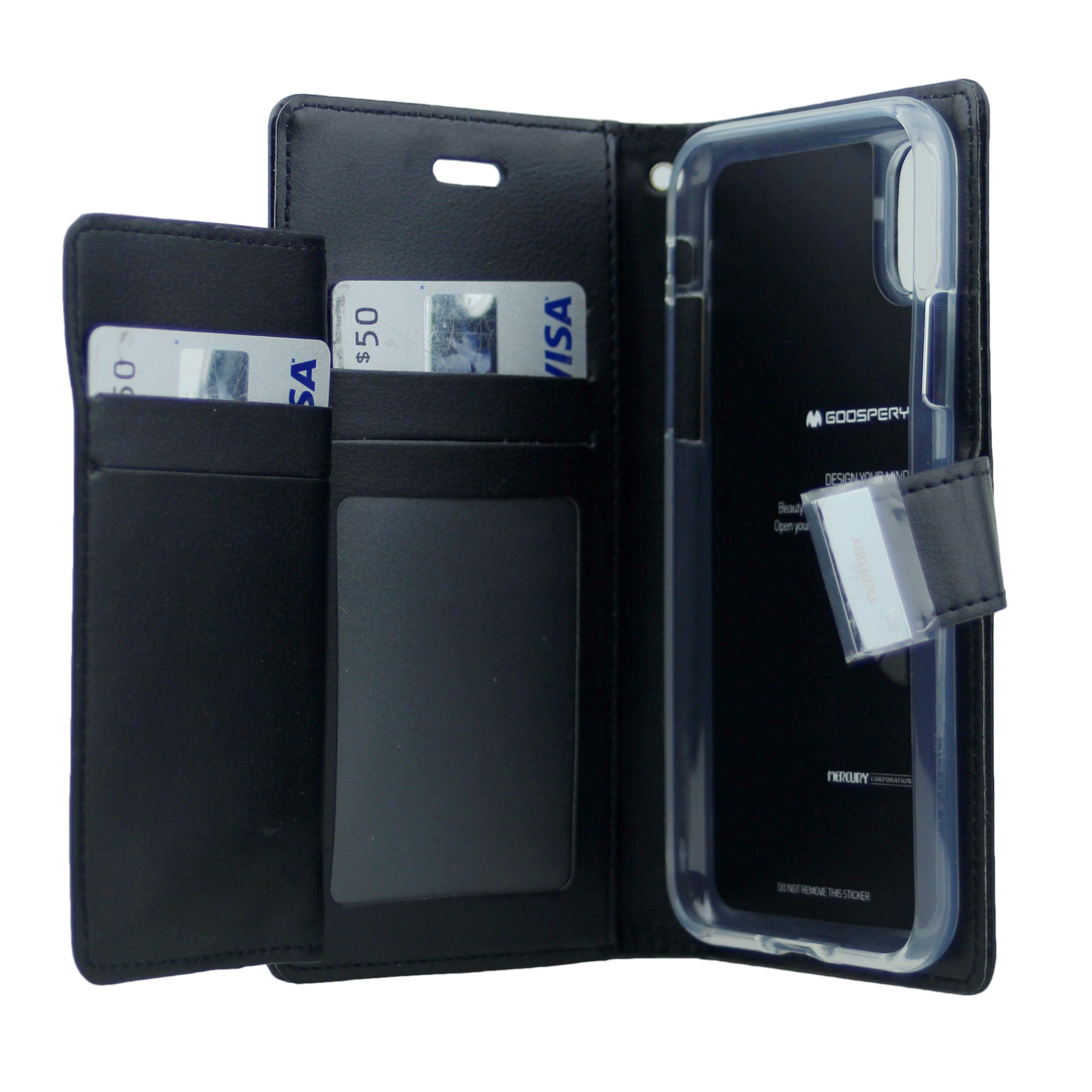 Goospery Rich iPhone X(10), iPhone XS Wallet Case (5.8 inches) Extra Card Slots Leather Flip Cover