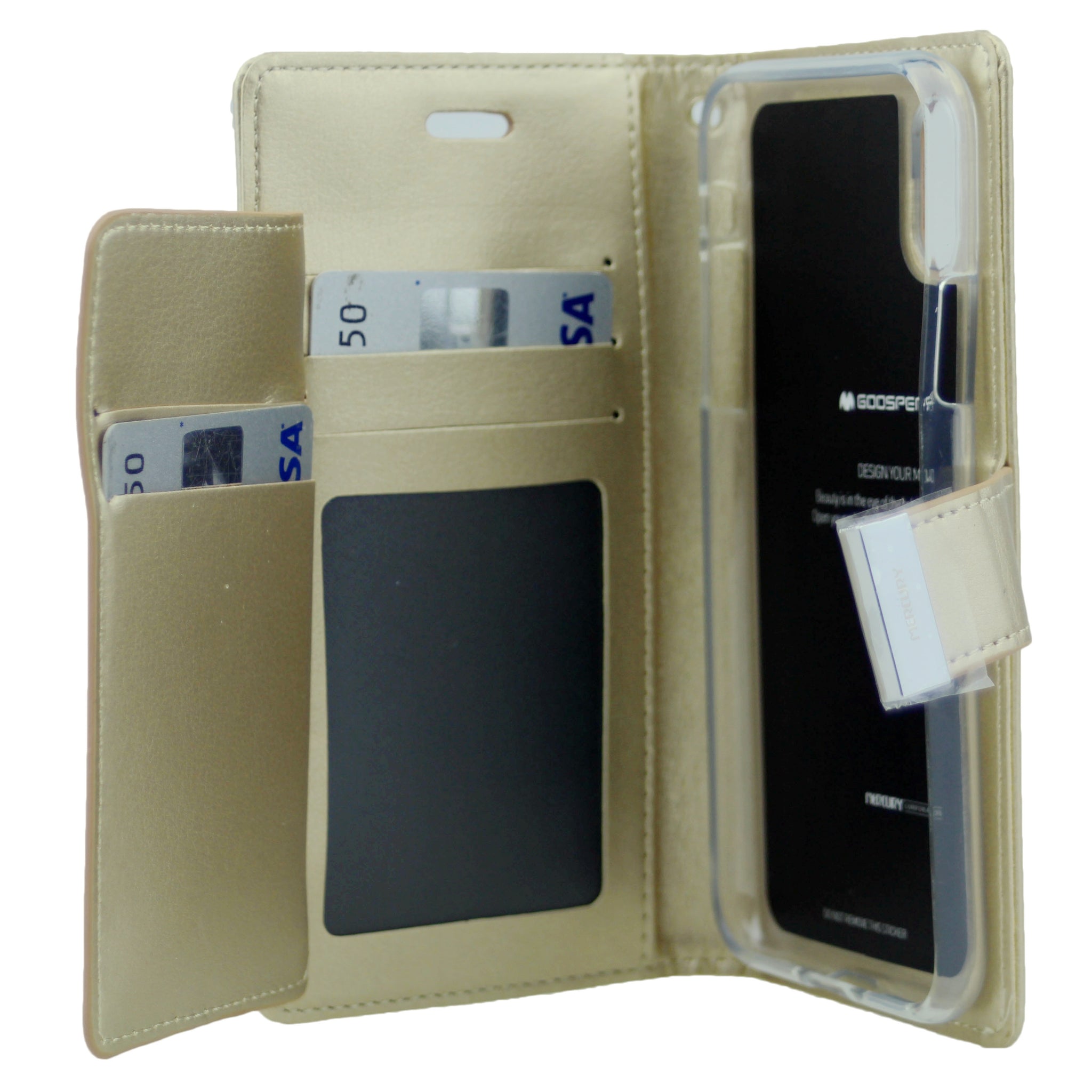Goospery Rich iPhone XS Max Wallet Case (6.5 inches) Extra Card Slots Leather Flip Cover