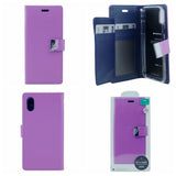Goospery Rich iPhone XR Wallet Case (6.1 inches) Extra Card Slots Leather Flip Cover