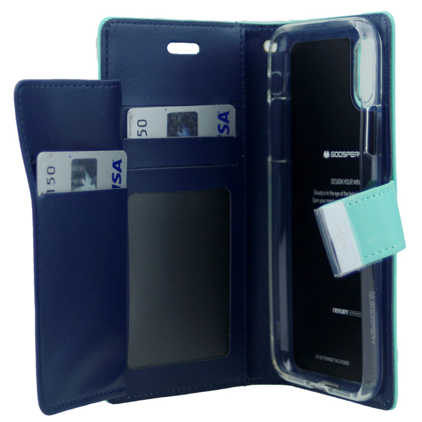Goospery Rich iPhone XS Max Wallet Case (6.5 inches) Extra Card Slots Leather Flip Cover