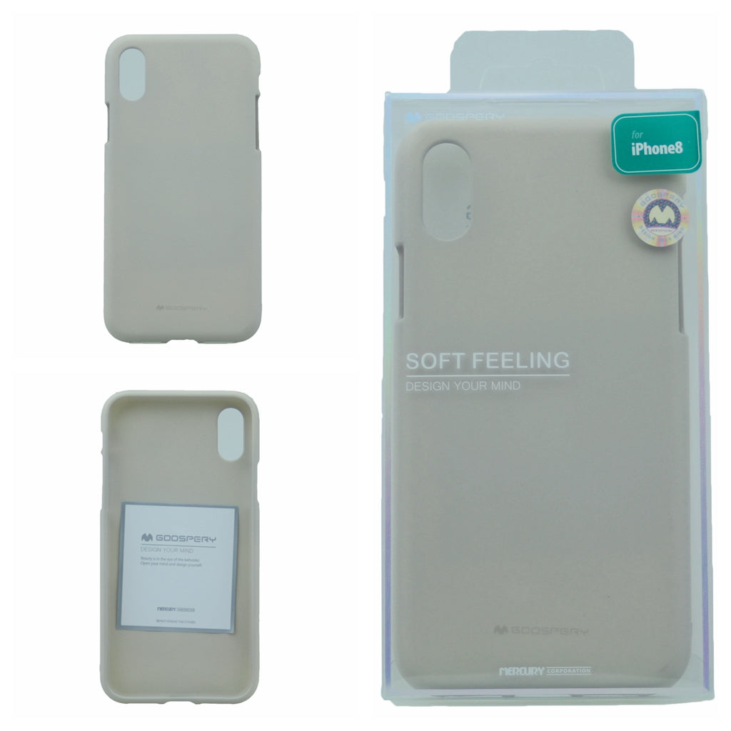 Goospery Soft Feeling Jelly Case for iPhone X(10), iPhone XS (5.8 inches) Silky Slim Bumper Cover