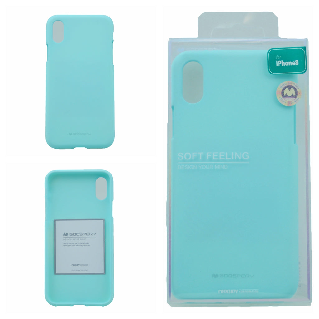 Goospery Soft Feeling Jelly Case for iPhone X(10), iPhone XS (5.8 inches) Silky Slim Bumper Cover