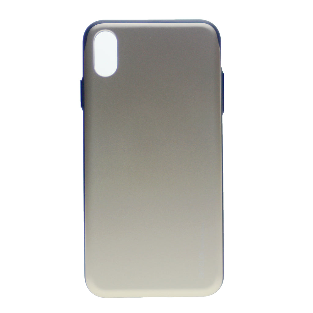 iPhone XS Max Case [Sliding Card Holder] GOOSPERY Protective Dual Layer Bumper [TPU+PC] Cover with Card Slot Wallet