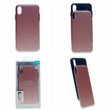 Sliding Card Holder GOOSPERY Protective Dual Layer Bumper [TPU+PC] Cover with Card Slot Wallet For iPhone XR 6.1"