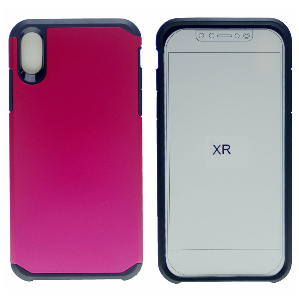 Matte Polish Hard PC Back + Full Cover Premium TPU Heavy Duty Rugged Shockproof Armor Case For iPhone XR 6.1"