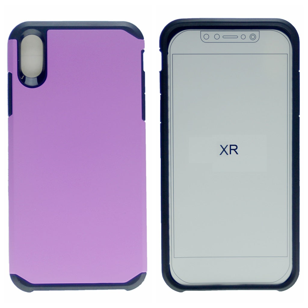 Matte Polish Hard PC Back + Full Cover Premium TPU Heavy Duty Rugged Shockproof Armor Case For iPhone XR 6.1"