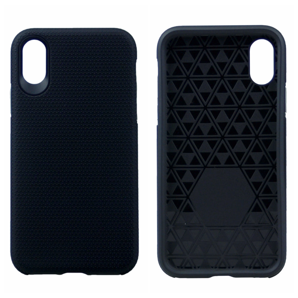Triangle Dot PC+TPU Dual Layer Rugged Shockproof Hybrid Armor Case For iPhone XR 6.1"
