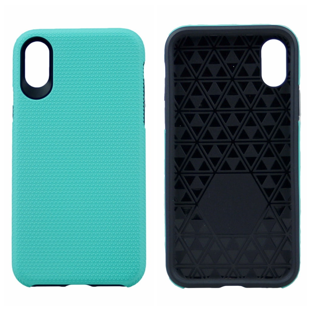 Triangle Dot PC+TPU Dual Layer Rugged Shockproof Hybrid Armor Case For iPhone XR 6.1"