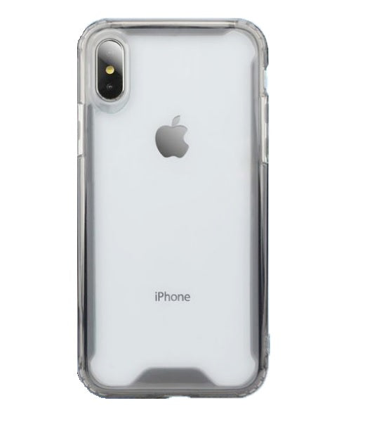 Soft Color Bumper TPU Combine w/Transparent PC Back Cover Case For iPhone XR 6.1"