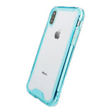 Soft Color Bumper TPU Combine w/Transparent PC Back Cover Case For iPhone XR 6.1"
