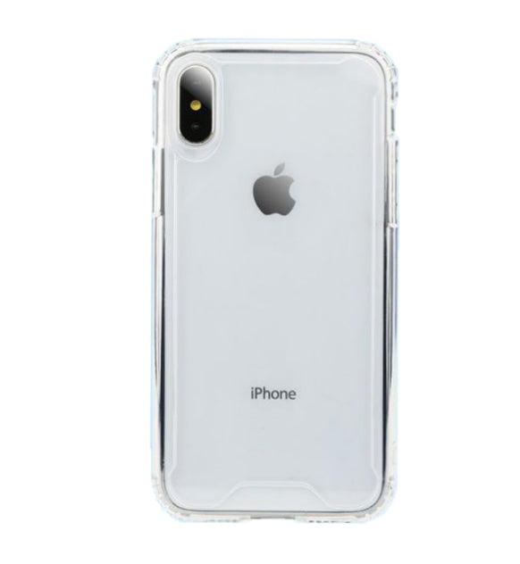 Soft Color Bumper TPU Combine w/Transparent PC Back Cover Case For iPhone XR 6.1"