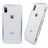 Soft Color Bumper TPU Combine w/Transparent PC Back Cover Case For iPhone XR 6.1"