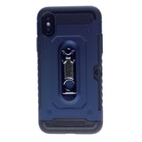 Hummer Hybrid Armor TPU PC Stand Card Slot Case For iPhone XR 6.1"