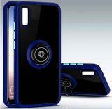 PC TPU Transparent Clear Hard Acrylic Handphone Shell Cover Hybrid Ring Cell Phone Back Case For Iphone XR 6.1"