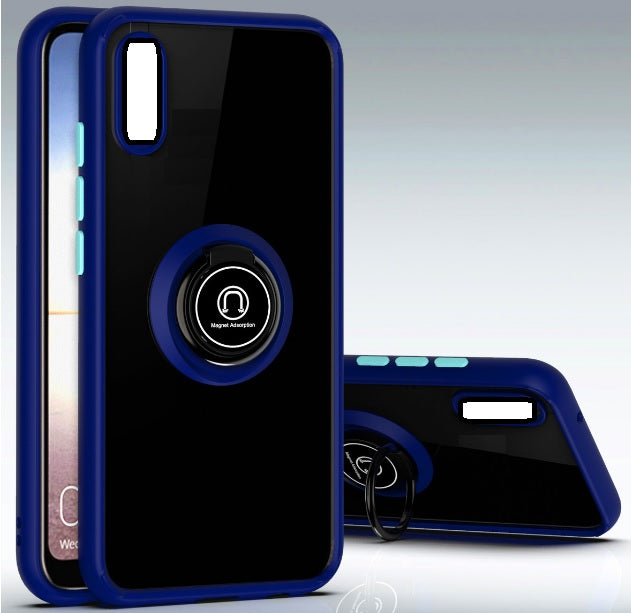 PC TPU Transparent Clear Hard Acrylic Handphone Shell Cover Hybrid Ring Cell Phone Back Case For Iphone XR 6.1"