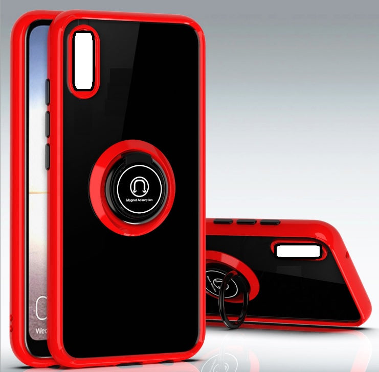 PC TPU Transparent Clear Hard Acrylic Handphone Shell Cover Hybrid Ring Cell Phone Back Case For Iphone XR 6.1"