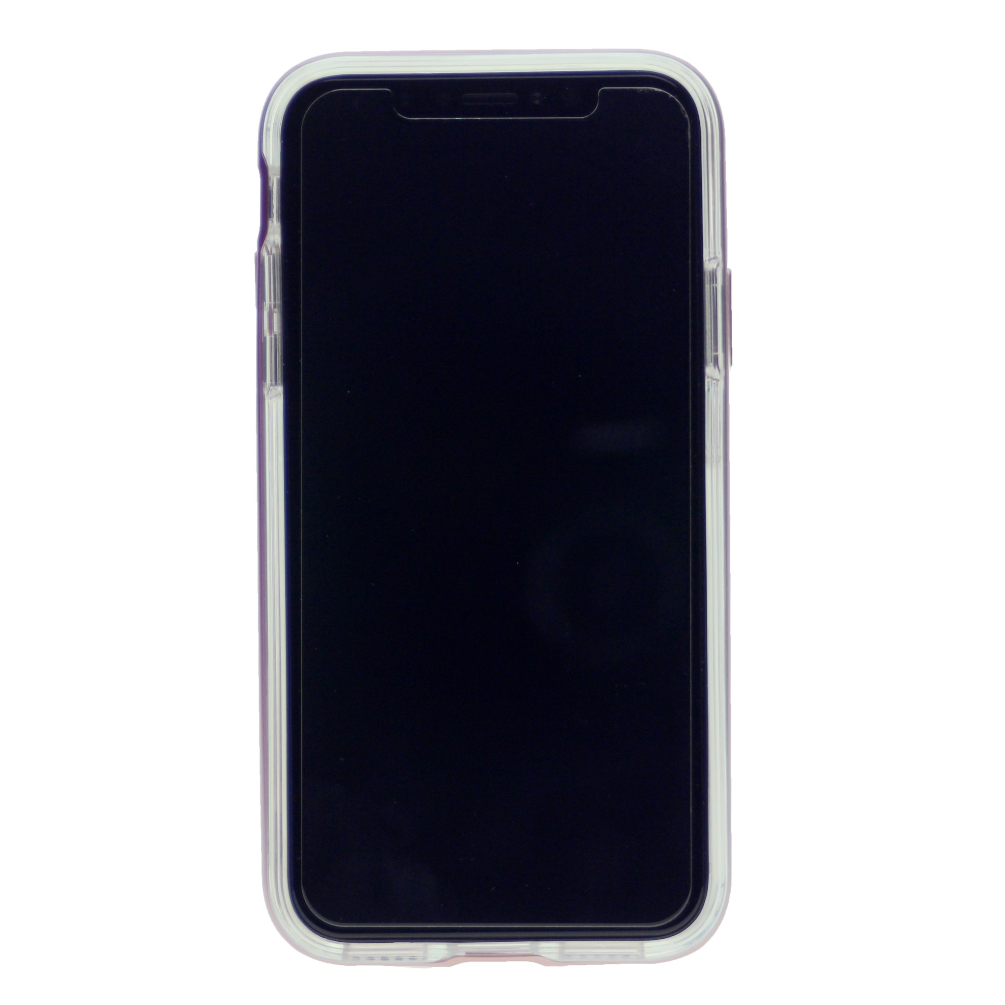 Slim Clear Tpu + Hard Frame Rubber Bumper For iPhone XR 6.1" with Metal Kickstand Case