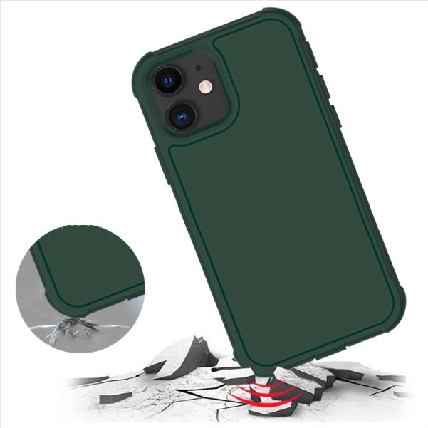 Shockproof Heavy Duty High Impact Resistant Rugged Hybrid Three Layer Armor Full Body Protection Case for iPhone XR 6.1"