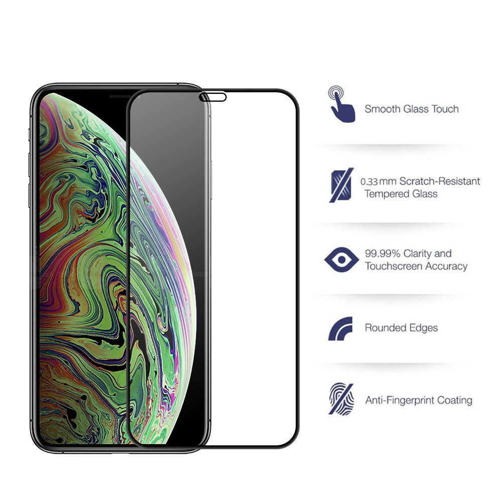 [Edge to Edge Coverage] [2 Piece] Full Protection Durable Japanese quality Tempered Glass Apple For iPhone