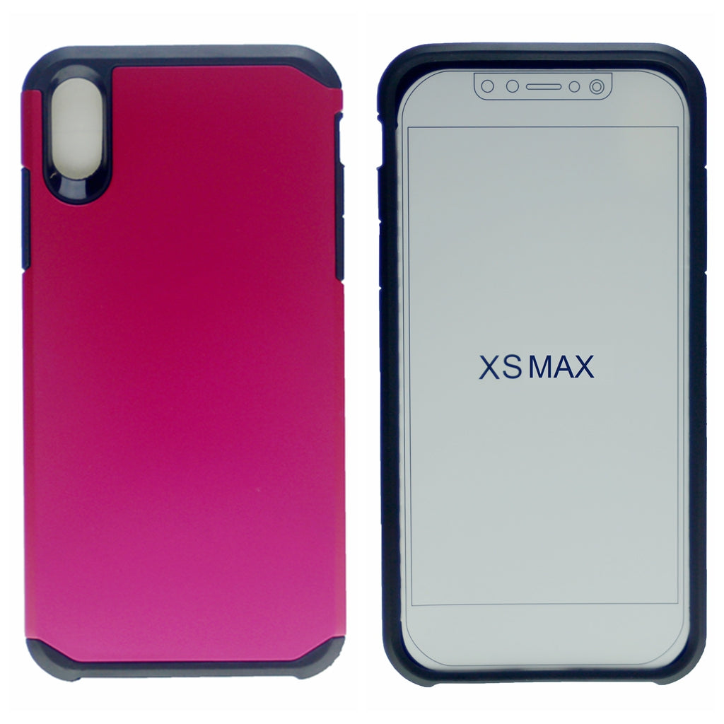 Matte Polish Hard PC Back + Full Cover Premium TPU Heavy Duty Rugged Shockproof Armor Case For iPhone XS Max 6.5"