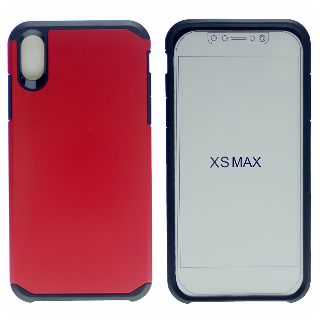 Matte Polish Hard PC Back + Full Cover Premium TPU Heavy Duty Rugged Shockproof Armor Case For iPhone XS Max 6.5"