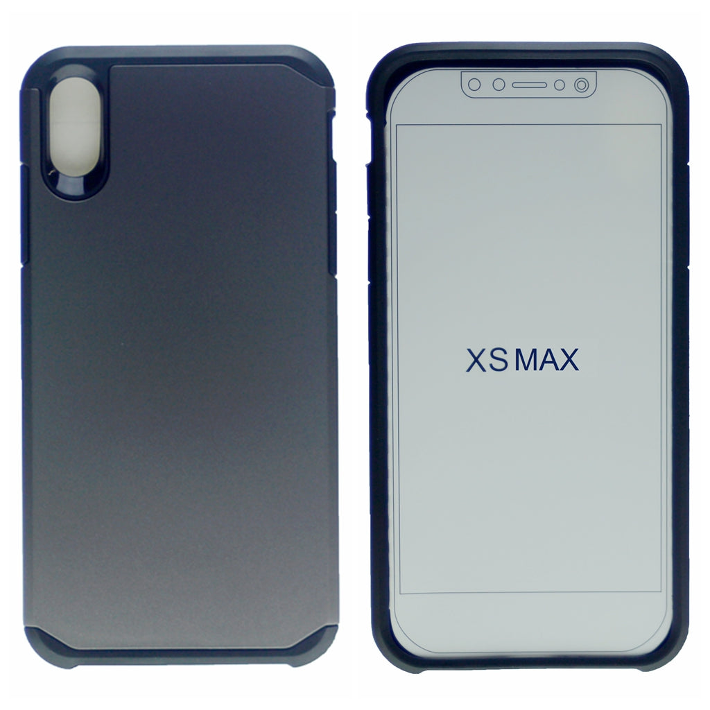 Matte Polish Hard PC Back + Full Cover Premium TPU Heavy Duty Rugged Shockproof Armor Case For iPhone XS Max 6.5"