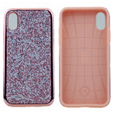 Shinny Bling Bling Dual Layer PC+TPU Protective Hybrid Case For iPhone XS Max 6.5"