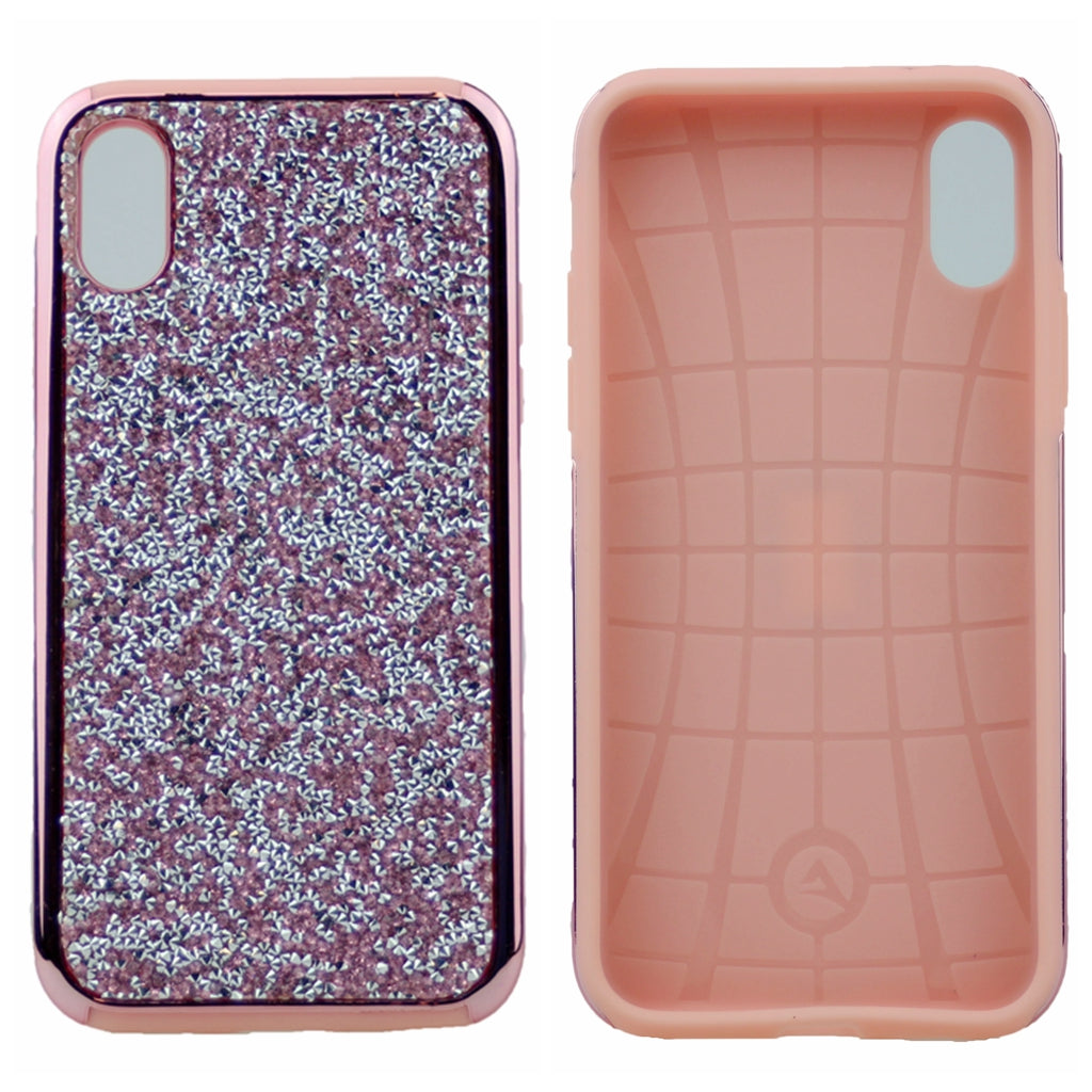 Shinny Bling Bling Dual Layer PC+TPU Protective Hybrid Case For iPhone XS Max 6.5"