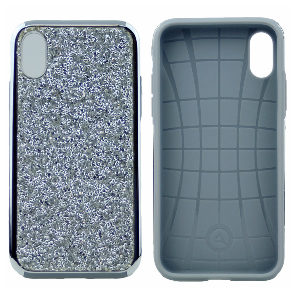 Shinny Bling Bling Dual Layer PC+TPU Protective Hybrid Case For iPhone XS Max 6.5"