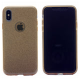 Clear Glitter Case, Protection Case Hard Plastic & Soft TPU Sturdy High Impact Resistant Cover for iPhone XS Max 6.5"