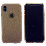 Clear Glitter Case, Protection Case Hard Plastic & Soft TPU Sturdy High Impact Resistant Cover for iPhone X(10), iPhone XS 5.8"