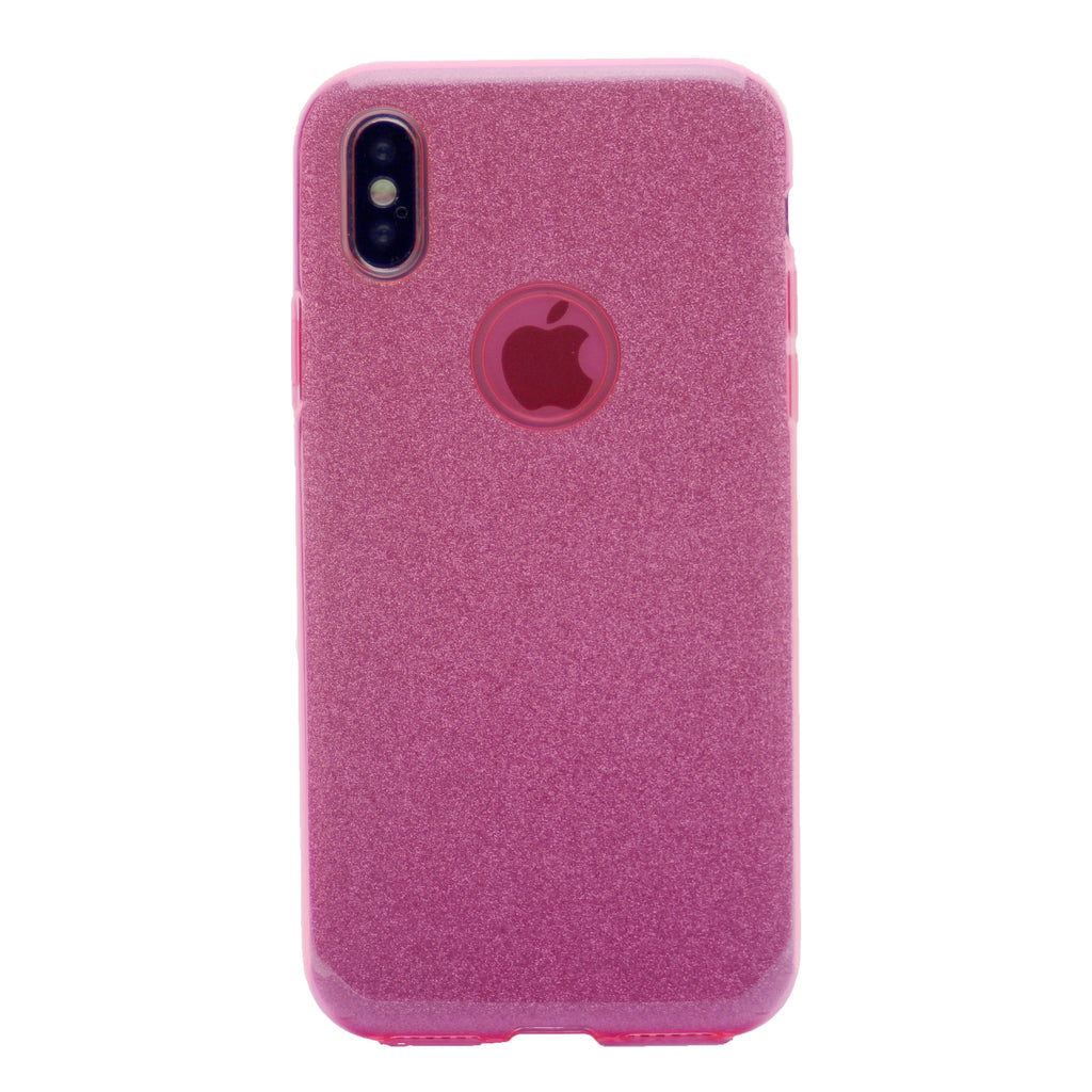 Clear Glitter Case, Protection Case Hard Plastic & Soft TPU Sturdy High Impact Resistant Cover for iPhone X(10), iPhone XS 5.8"