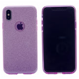 Clear Glitter Case, Protection Case Hard Plastic & Soft TPU Sturdy High Impact Resistant Cover for iPhone X(10), iPhone XS 5.8"