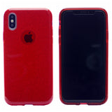 Clear Glitter Case, Protection Case Hard Plastic & Soft TPU Sturdy High Impact Resistant Cover for iPhone XS Max 6.5"
