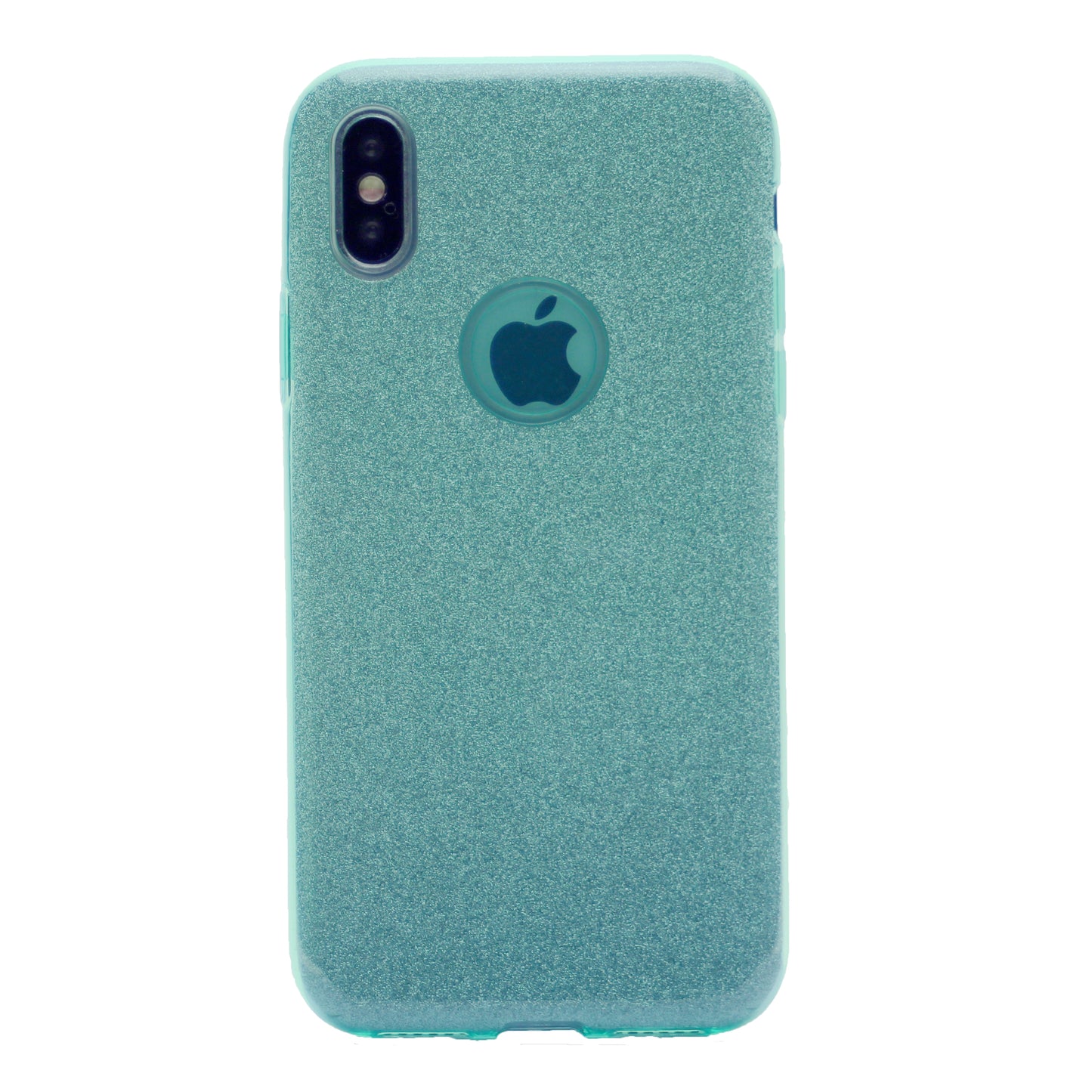 Clear Glitter Case, Protection Case Hard Plastic & Soft TPU Sturdy High Impact Resistant Cover for iPhone XS Max 6.5"