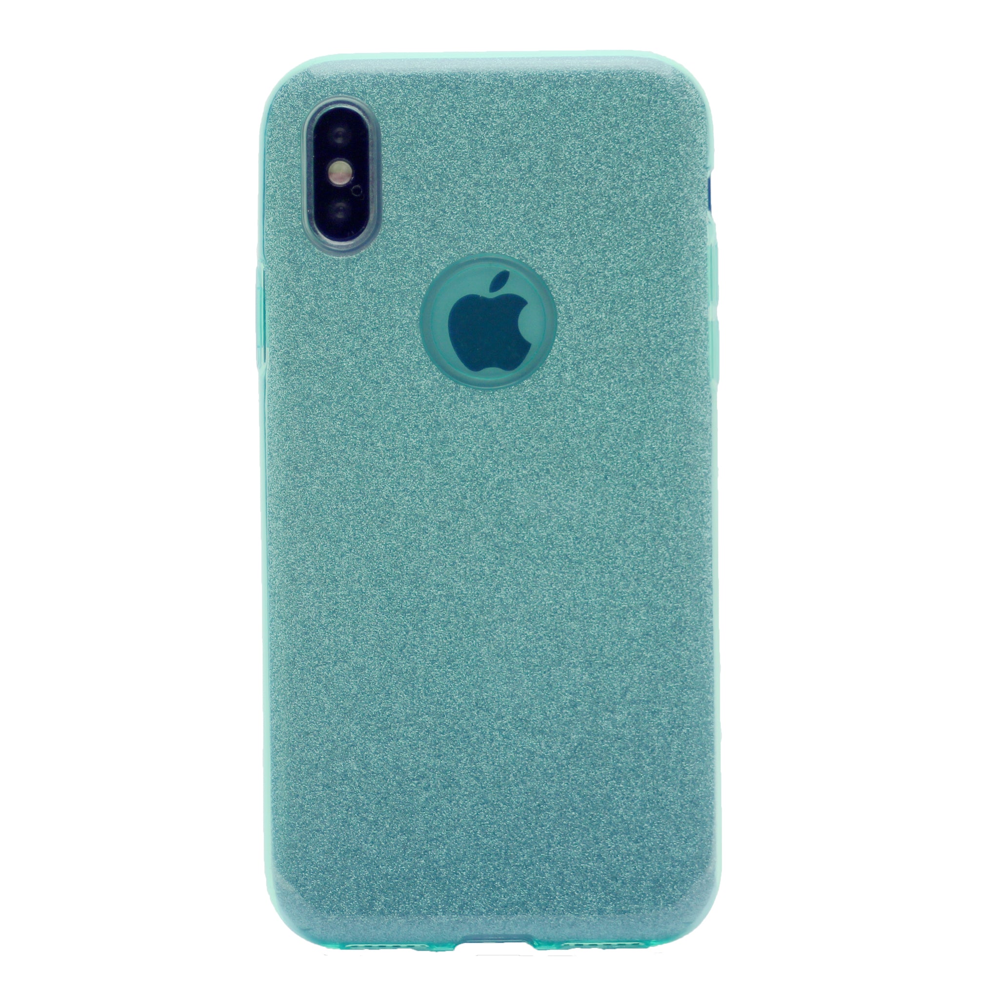 Clear Glitter Case, Protection Case Hard Plastic & Soft TPU Sturdy High Impact Resistant Cover for iPhone XS Max 6.5"