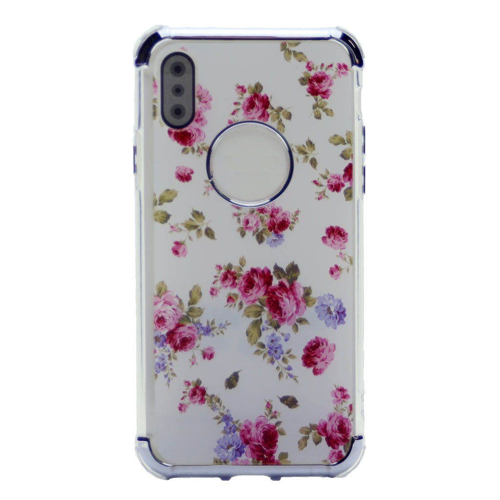 Flower Pattern Design Soft & Flexible TPU Thin Shockproof Case Cover For iPhone XS Max 6.5"