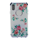 Flower Pattern Design Soft & Flexible TPU Thin Shockproof Case Cover For iPhone XS Max 6.5"