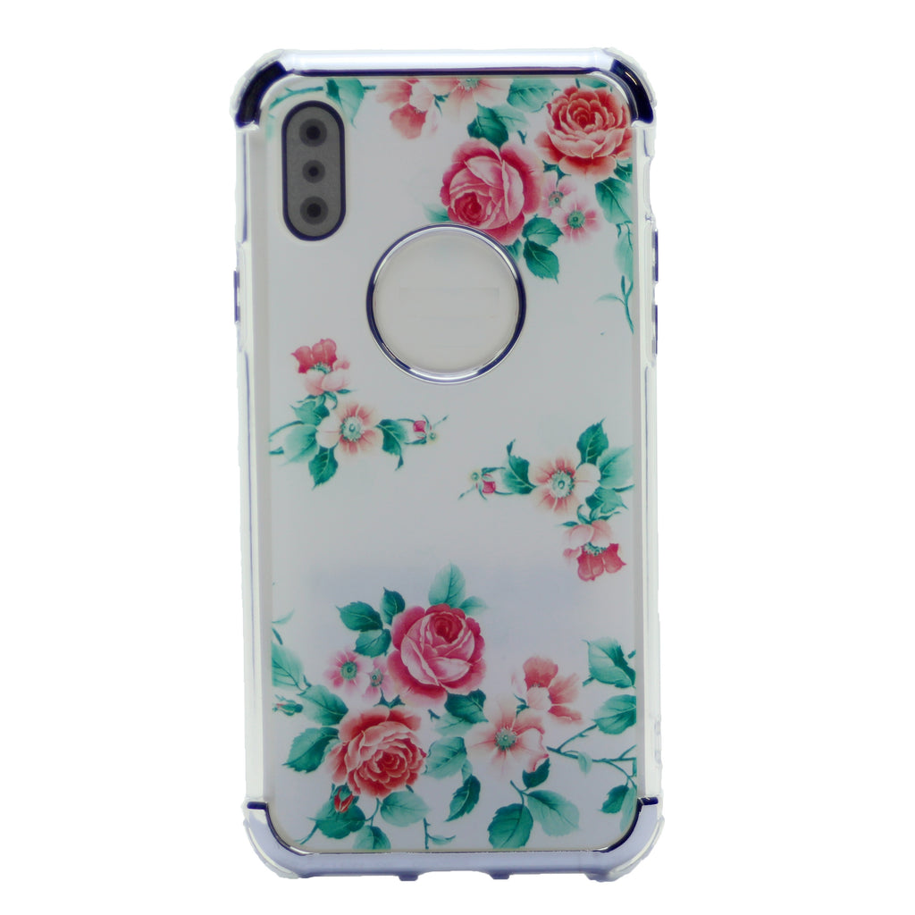 Flower Pattern Design Soft & Flexible TPU Thin Shockproof Case Cover For iPhone XS Max 6.5"